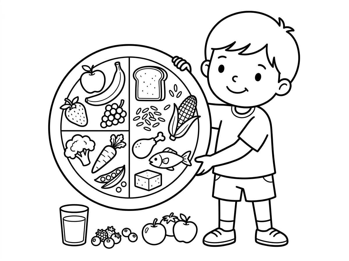 תעשה לי דף עם תזונה מאוזנת