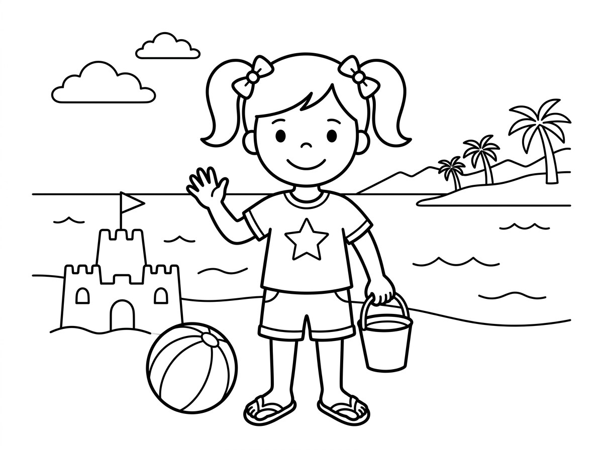 תעשה לי דף צביעה של ילדה באילת