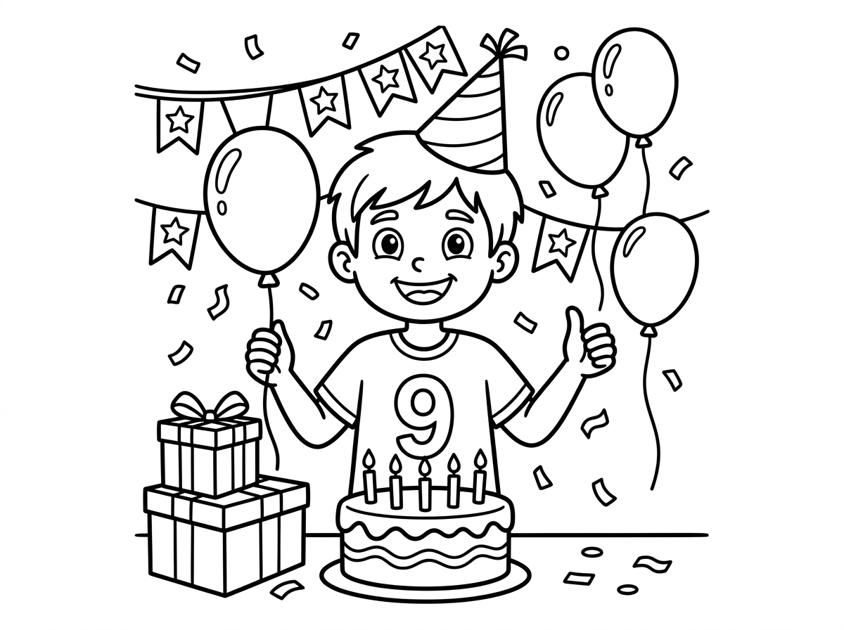 יום הולדת של ילד בן 9!