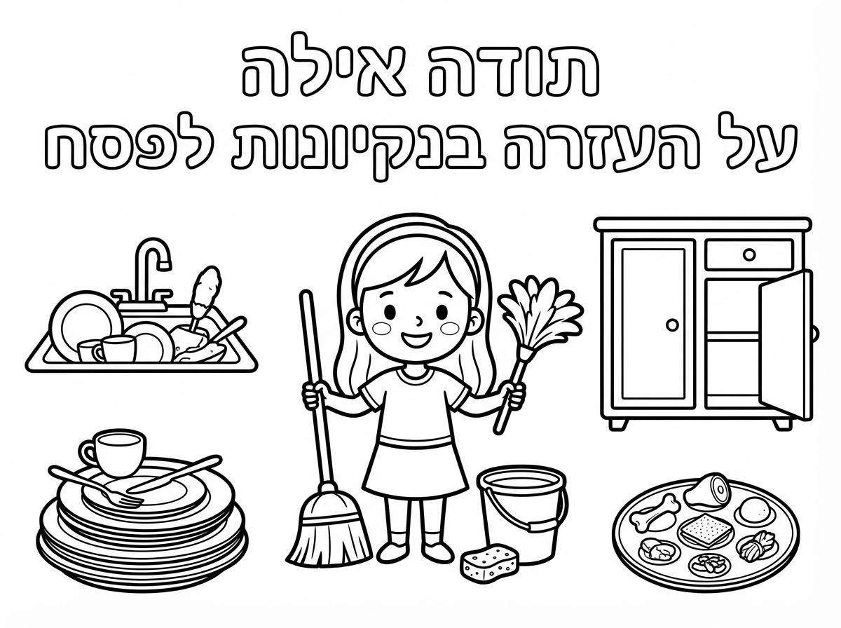 אשמח לציור לצביעה שכתוב באותיות גדולות לצביעה תודה אילה על העזרה  בנקיונות לפסח