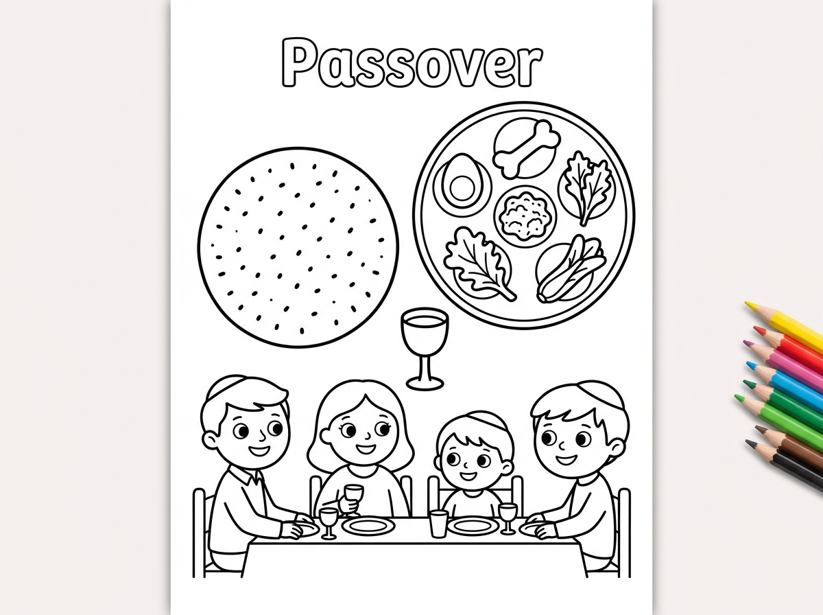 אפשר דף צביעה לקראת פסח?