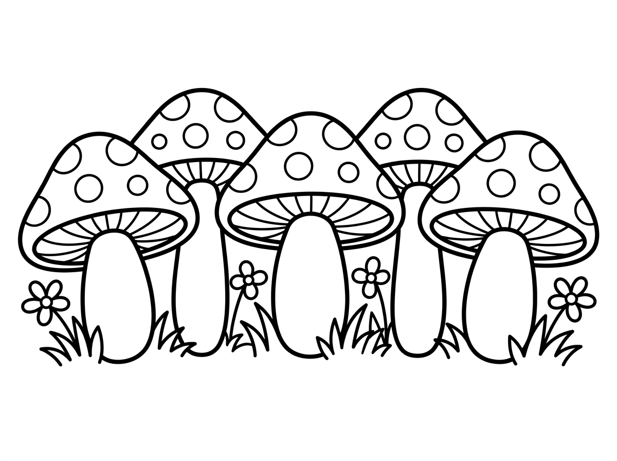 חמש פיטריות  (גדולות)