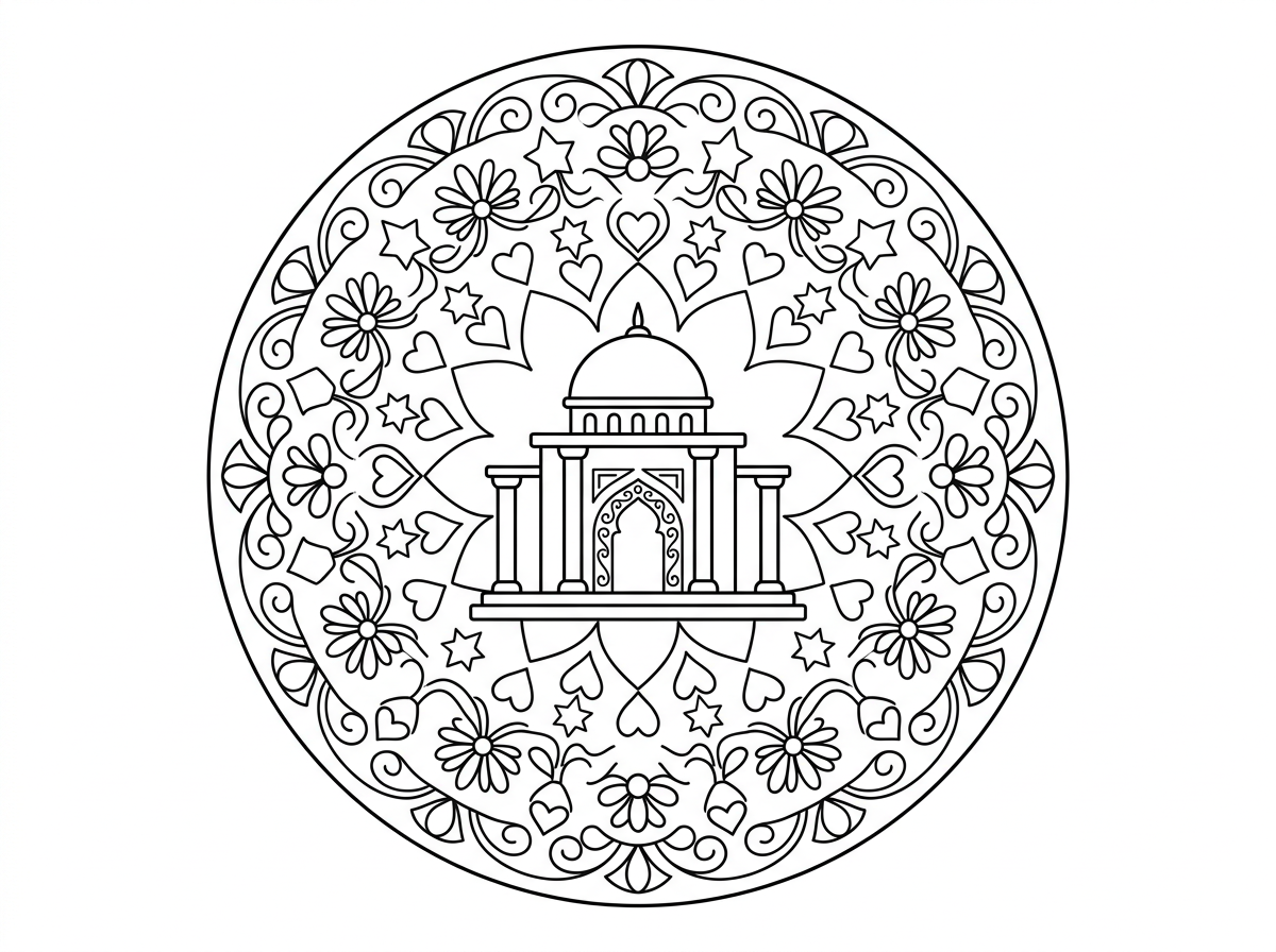 מנדלה לא כול כך מורכבת ובמרכז ביית המקדש