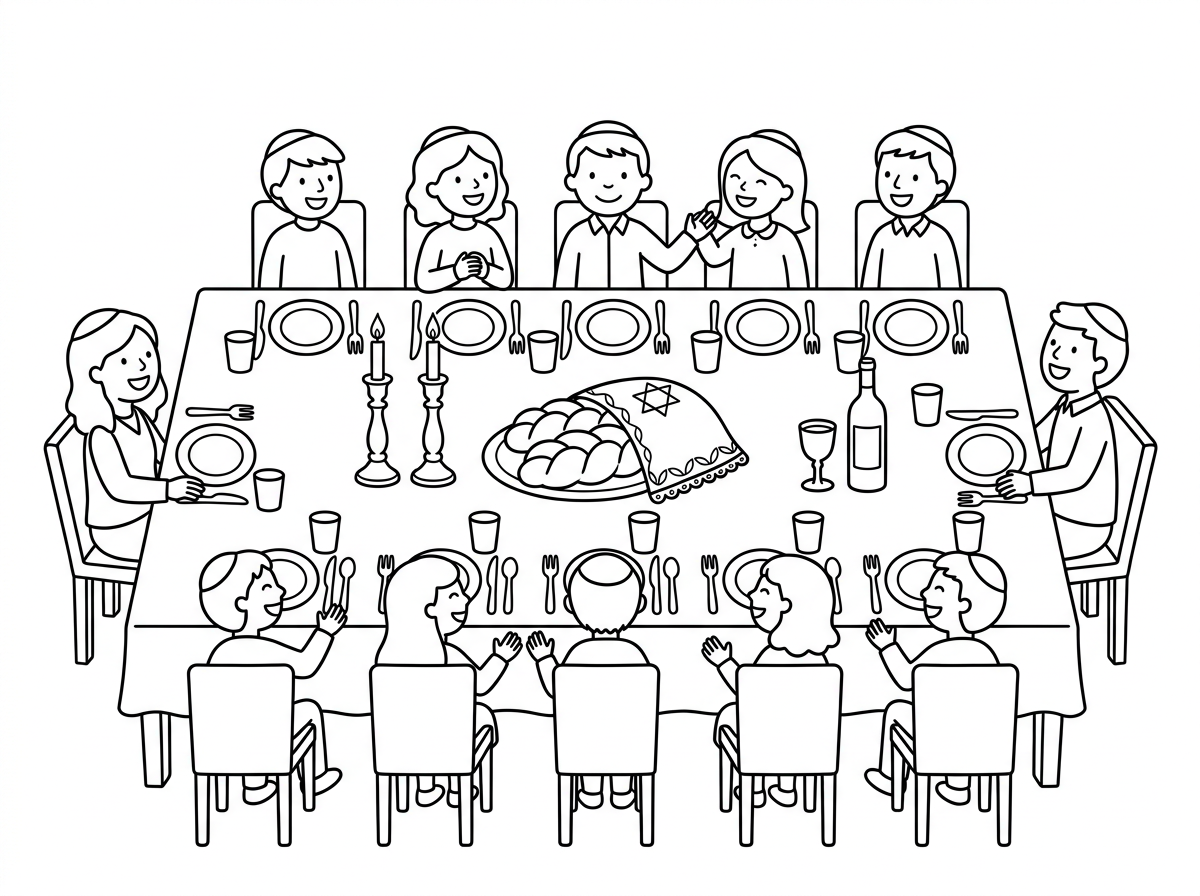 צור תמונה של שולחן שבת ל11 סועדים
עם נרות שבת,  חלות ויין