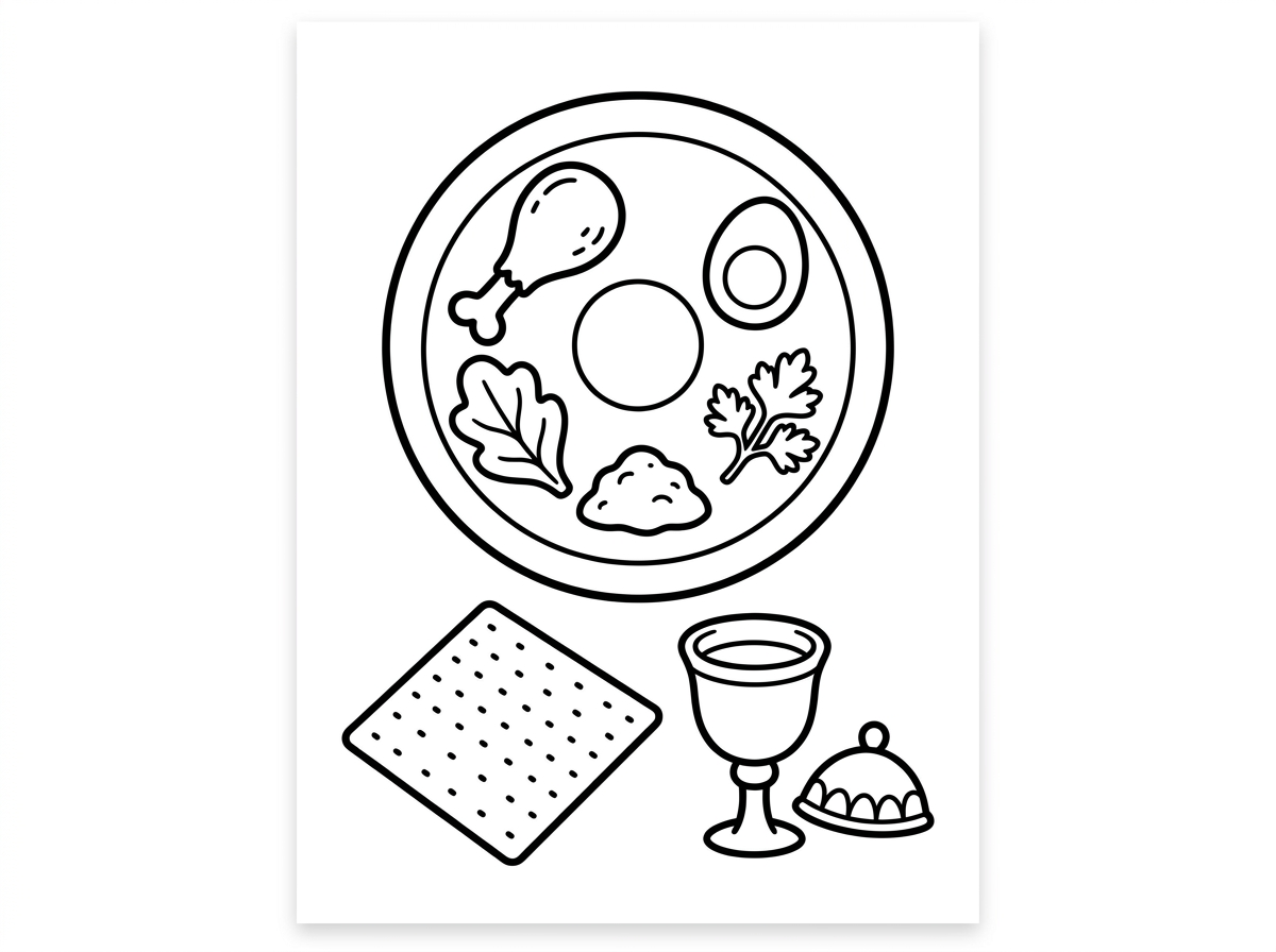 דפי צביעה לפסח