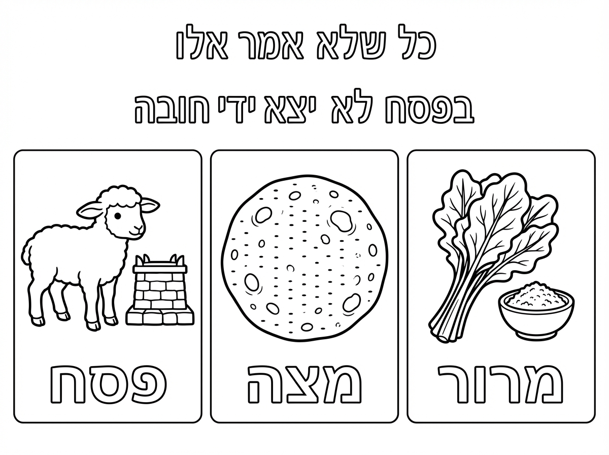 יופי 
את הכיתוב פסח מצה ומרור לשים מתחת לתמונה המתאימה