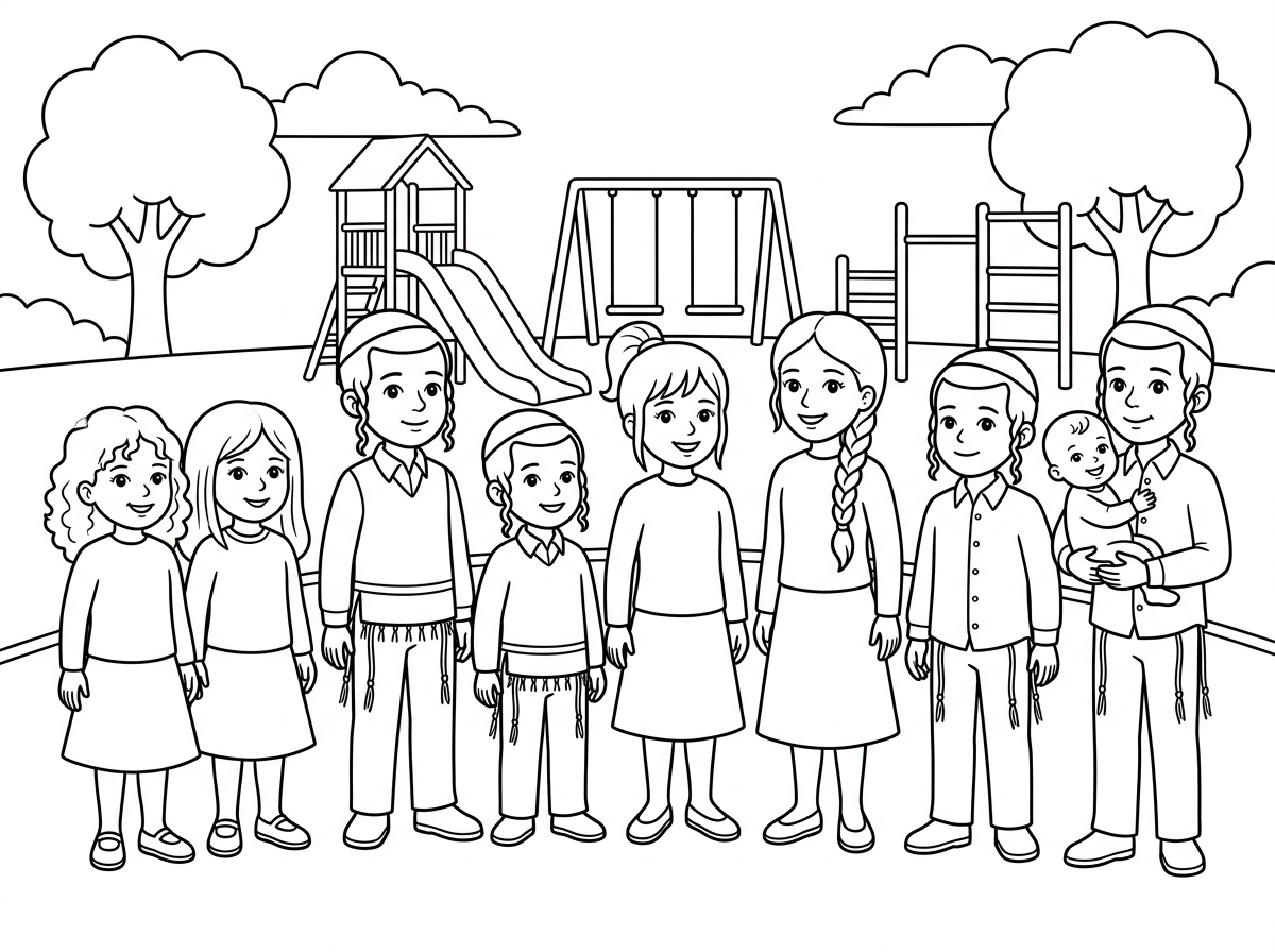 מעולה, אשמח לאותו דבר רק בלי הגילאים של הילדים מעל הראש. אפשר להוסיף רקע של גן שעשועים נחמד וסימלי