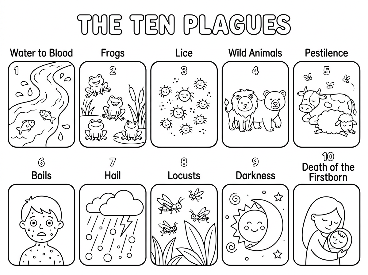 יצירה לפסח של עשרצ המכות