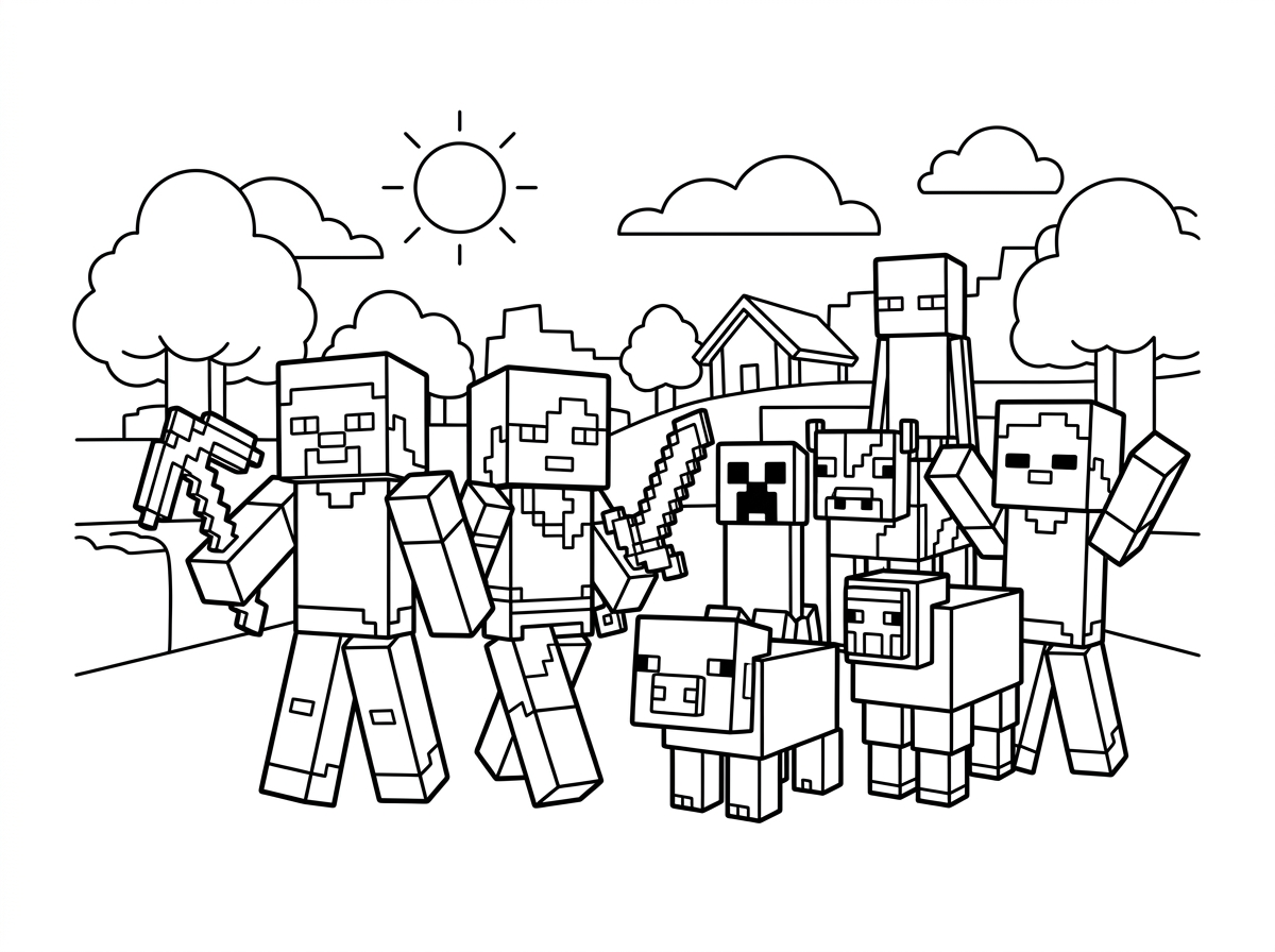 עוד מיינקראפט כל הדמויות