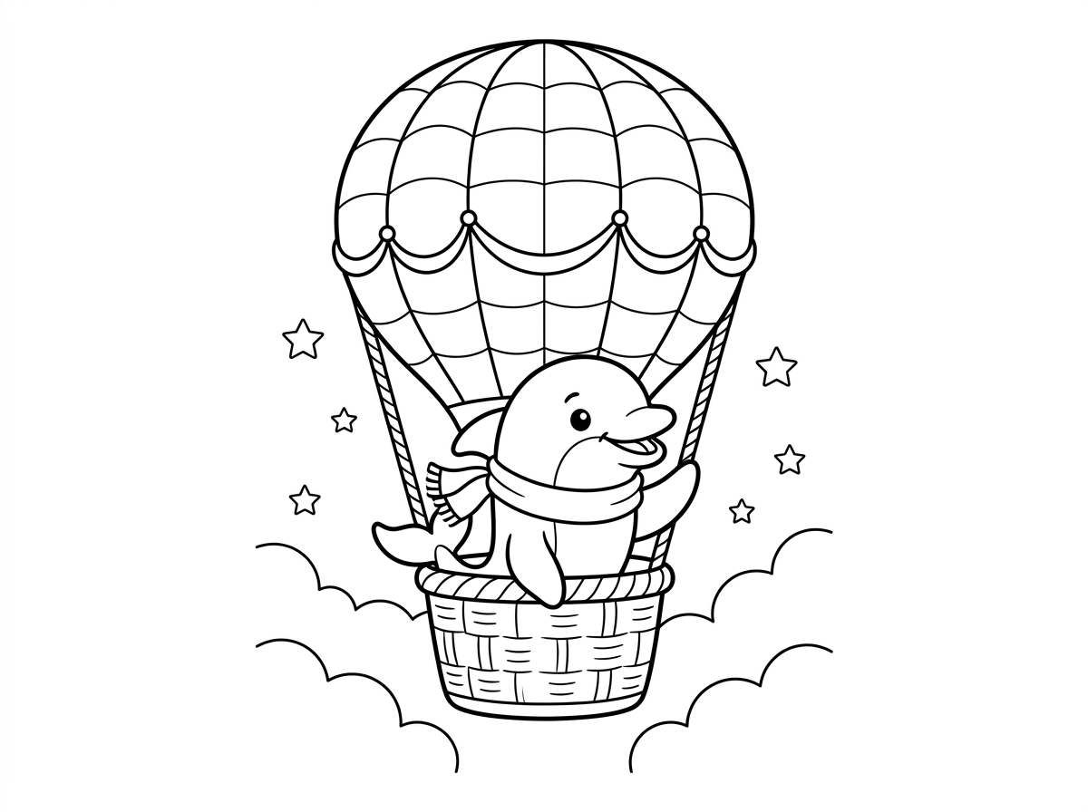 דולפין על כדור פורח