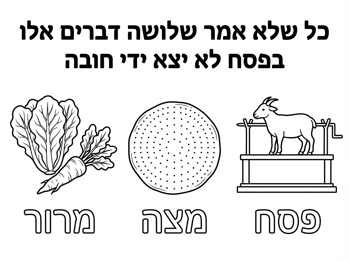 מקסים לשנות בכותרת 
"כל שלא אמר שלושה דברים אלו בפסח לא יצא ידי חובה"