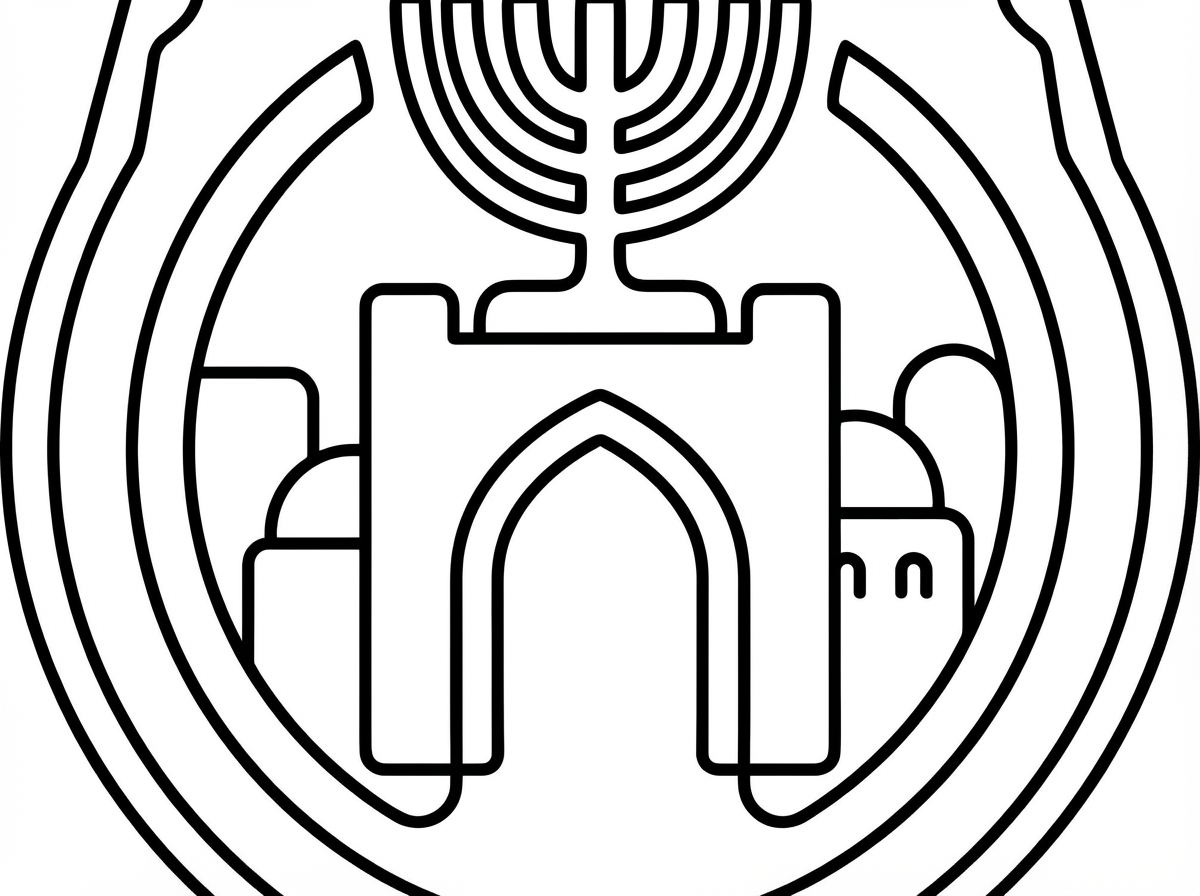 תכין לי דף צביעה של הלוגו עצמו