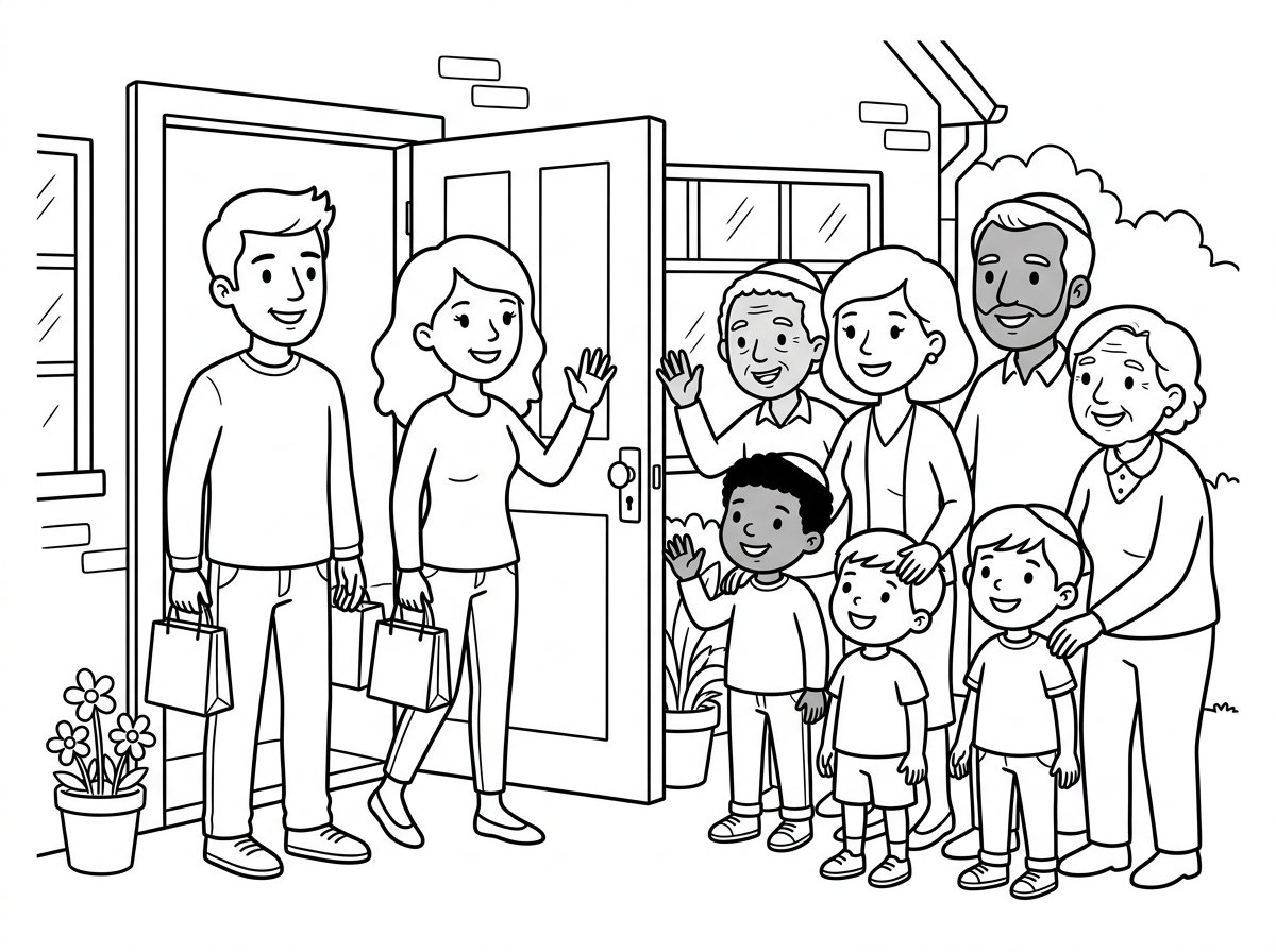 זוג צעיר מגיע להתארח אצל משפחת כהן הגדולה