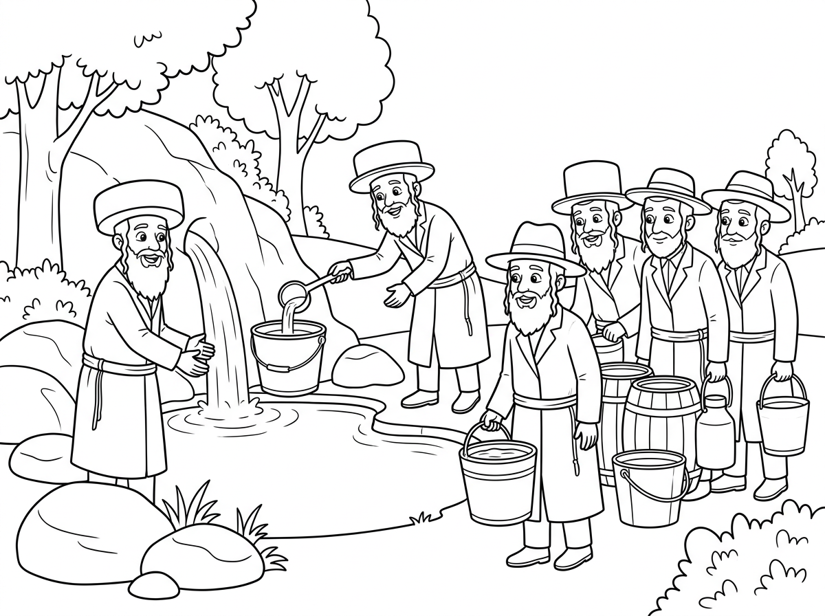 זה יפה מאוד אבל למה כולם עם חליפות שחורות? לא יהיה לילדים מה לצבוע