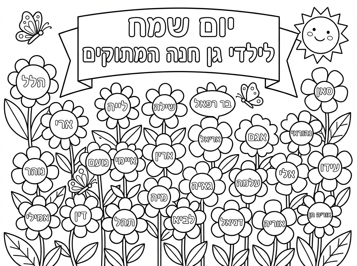 הלל, ארי, לייה, שילה, בר רפאל,  סאן, אריאל, אלה, אגם, נהוראי, נוייה, נועם, ארין, איימי, נוהר, נעם,עידו, יונתן, אלי, גאיה, עלמה, מיה, עומר, דין, אמילי, תהל, לביא, דניאל, אוריה, אוריה חן