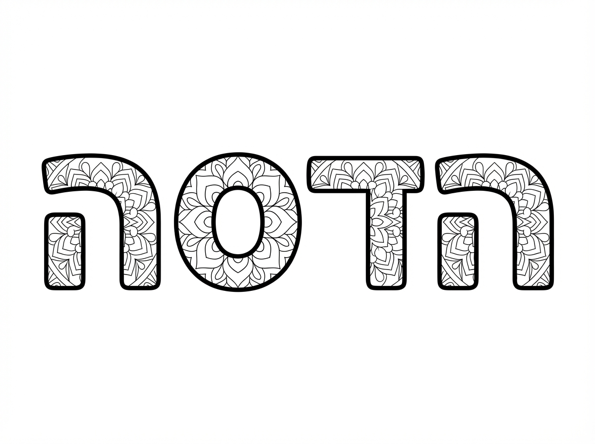 תצייר לי את השם הדסה במנדלות