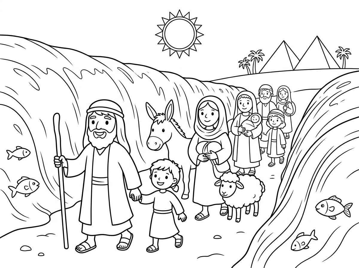 ציור יציאת מצרים