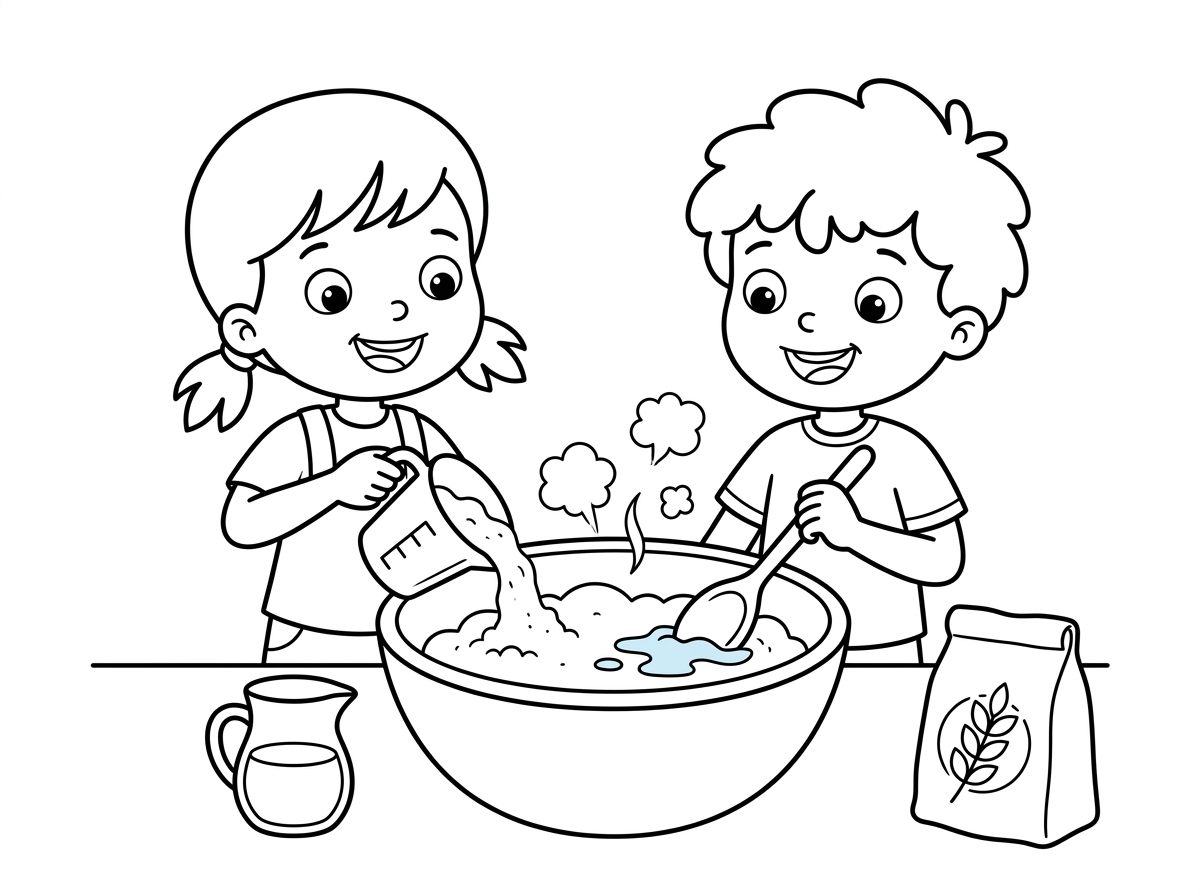 מתוקיי
שיראו את הילדים שמים קמח ומים בקערה