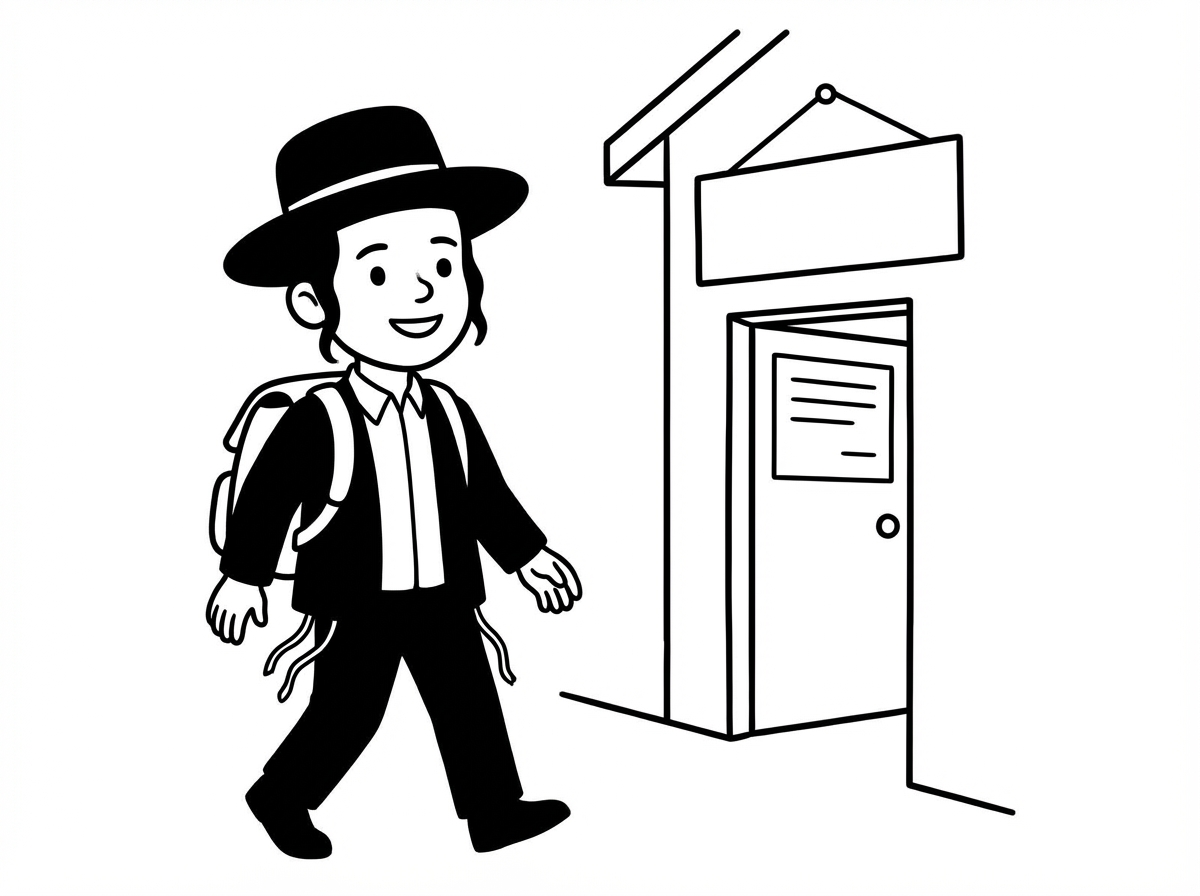 ילד חרדי חוזר לחיידר אחרי שבועיים חופש