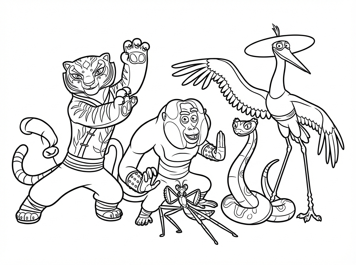 מצויין 
עכשיו תכין לי ציור של חמשת הזועמים מהסרט קונג פו