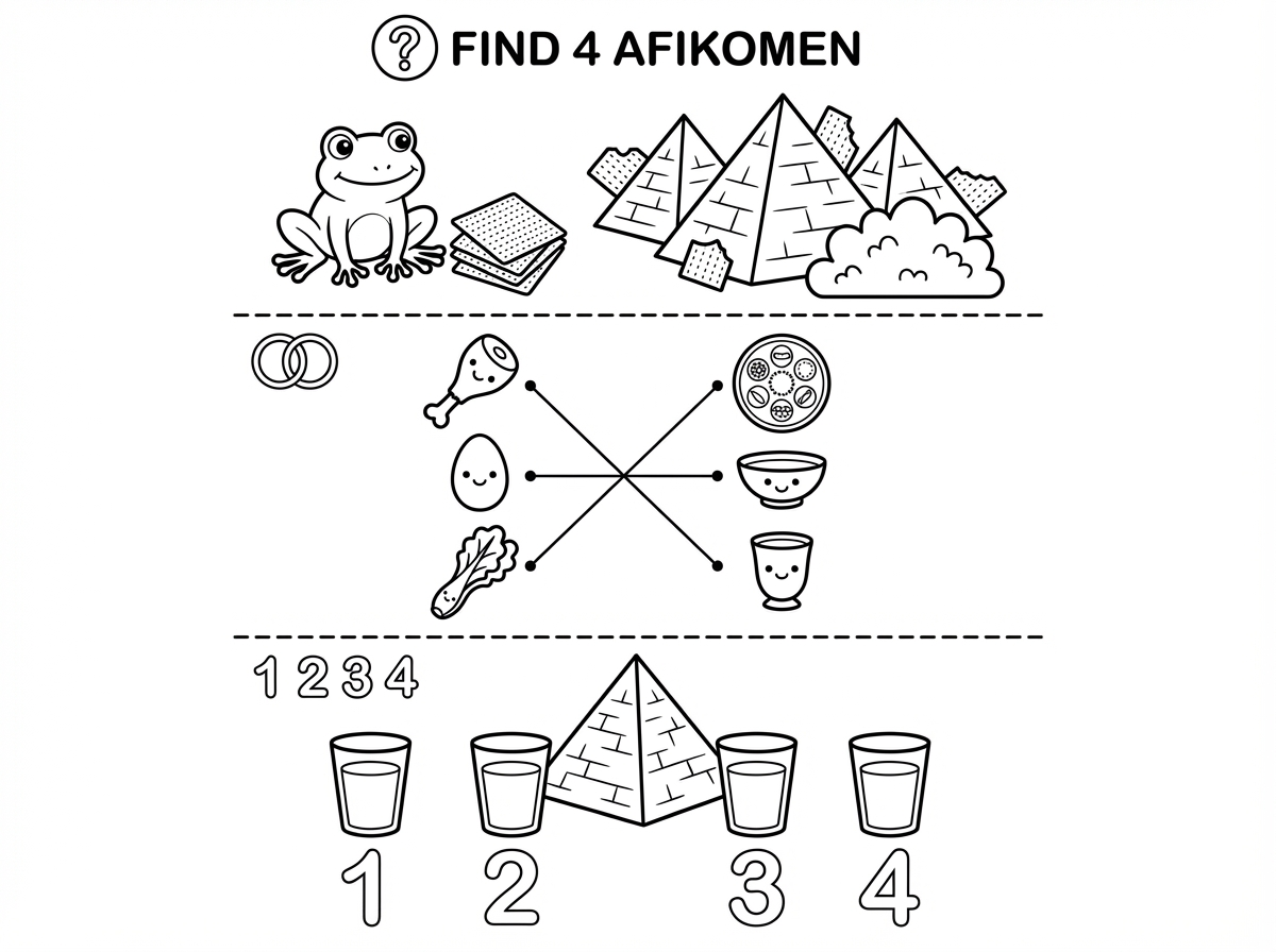 אשמח לדף משימה אוריני לגיל 3-4 בנושא פסח