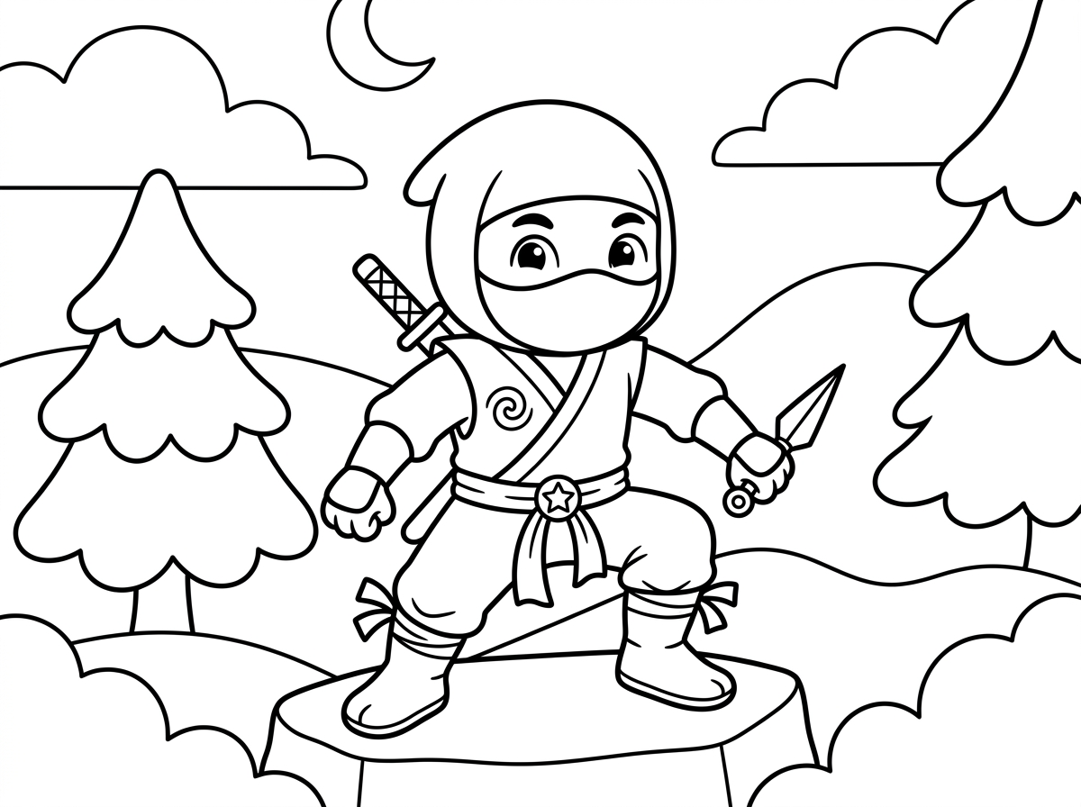 אני רוצה ציור של נינגה