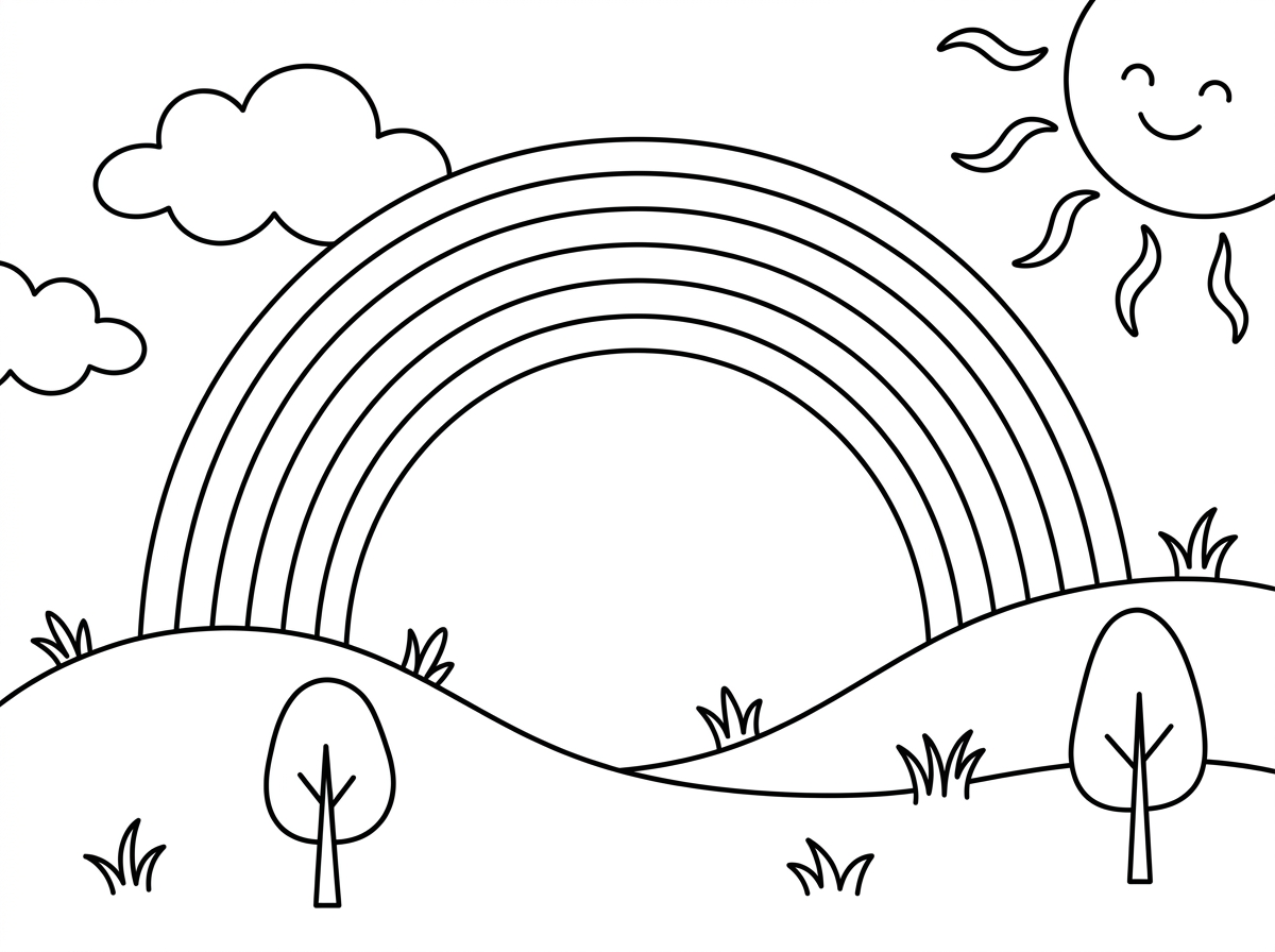 קשת יותר על האדמה