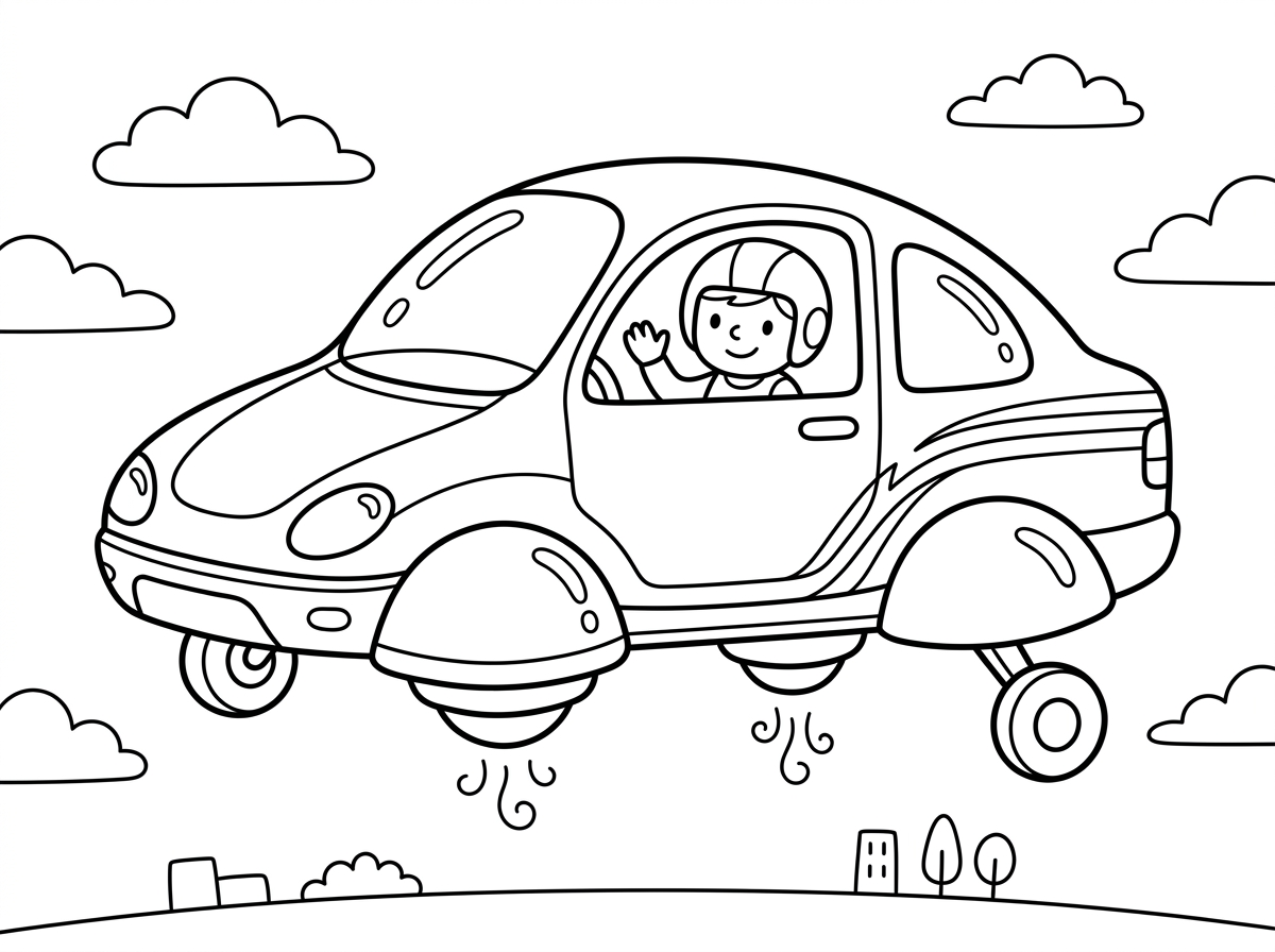 היי
תכין לי ציור של מכונית עתידנית מעופפת