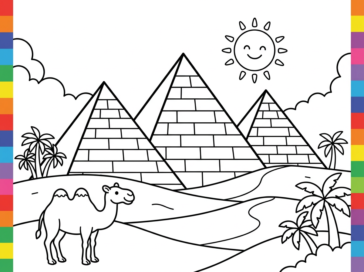 אשמח לציור פשוט המתאים לילדים
של פירמידות מצרים.
ללא תוספת אנשים ברקע