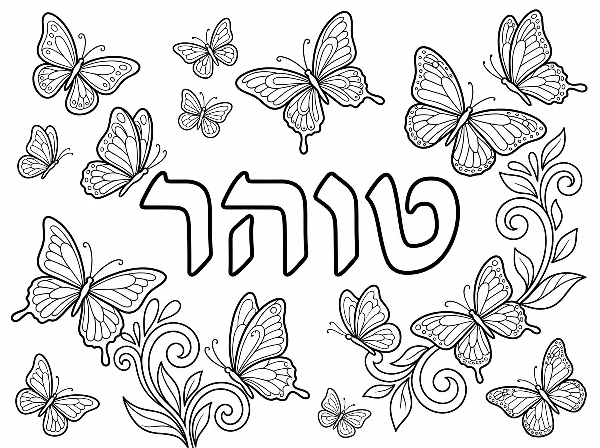 תעשה את השם טוהר לצביעה
ושיהיה מלא פרפרים לצביעה