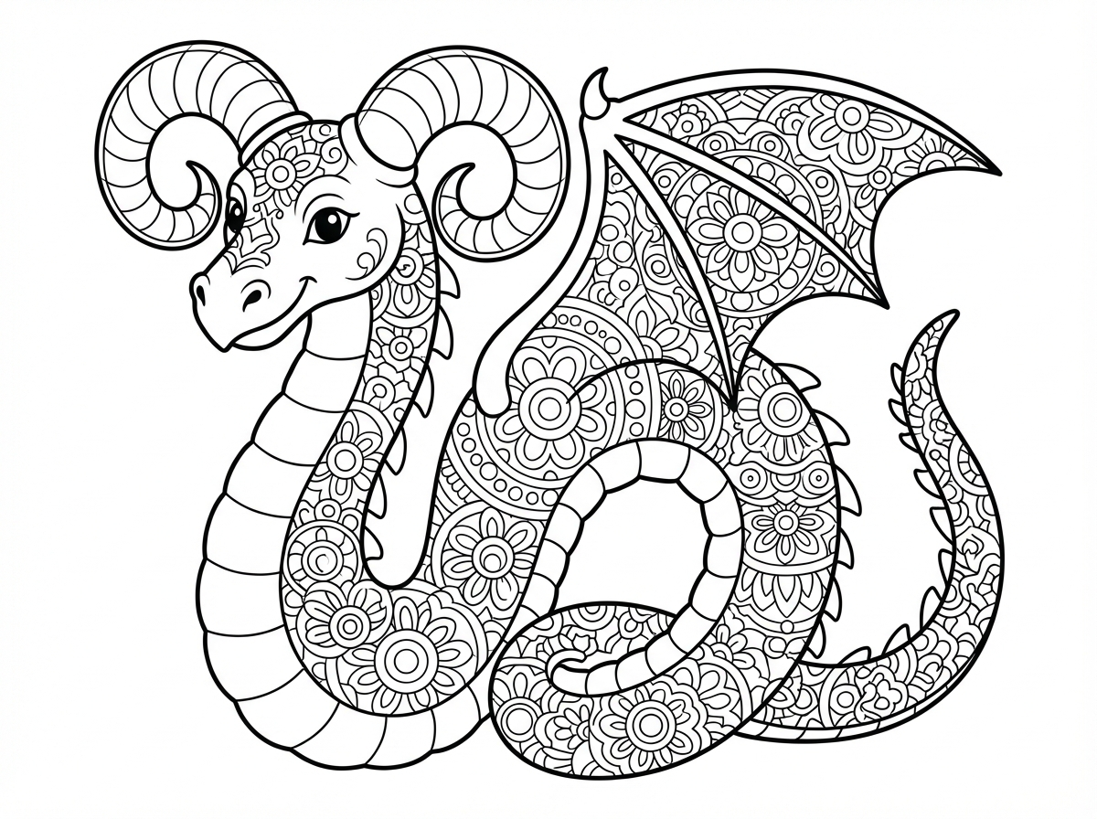 האם אפשר שהמנדלה תהיה בתוך גוף הדרקון? כלומר לא עגולה?