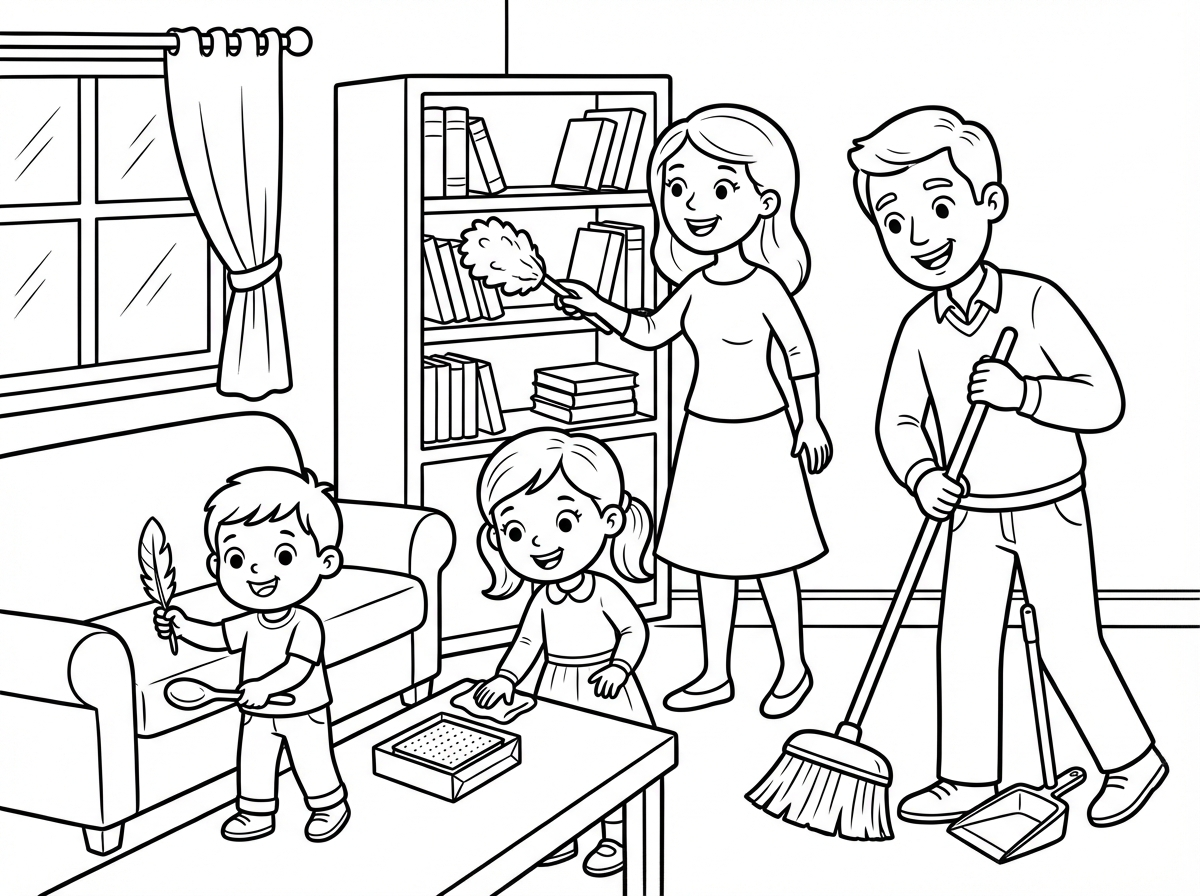 המשפחה שלנו מנקים לפסח