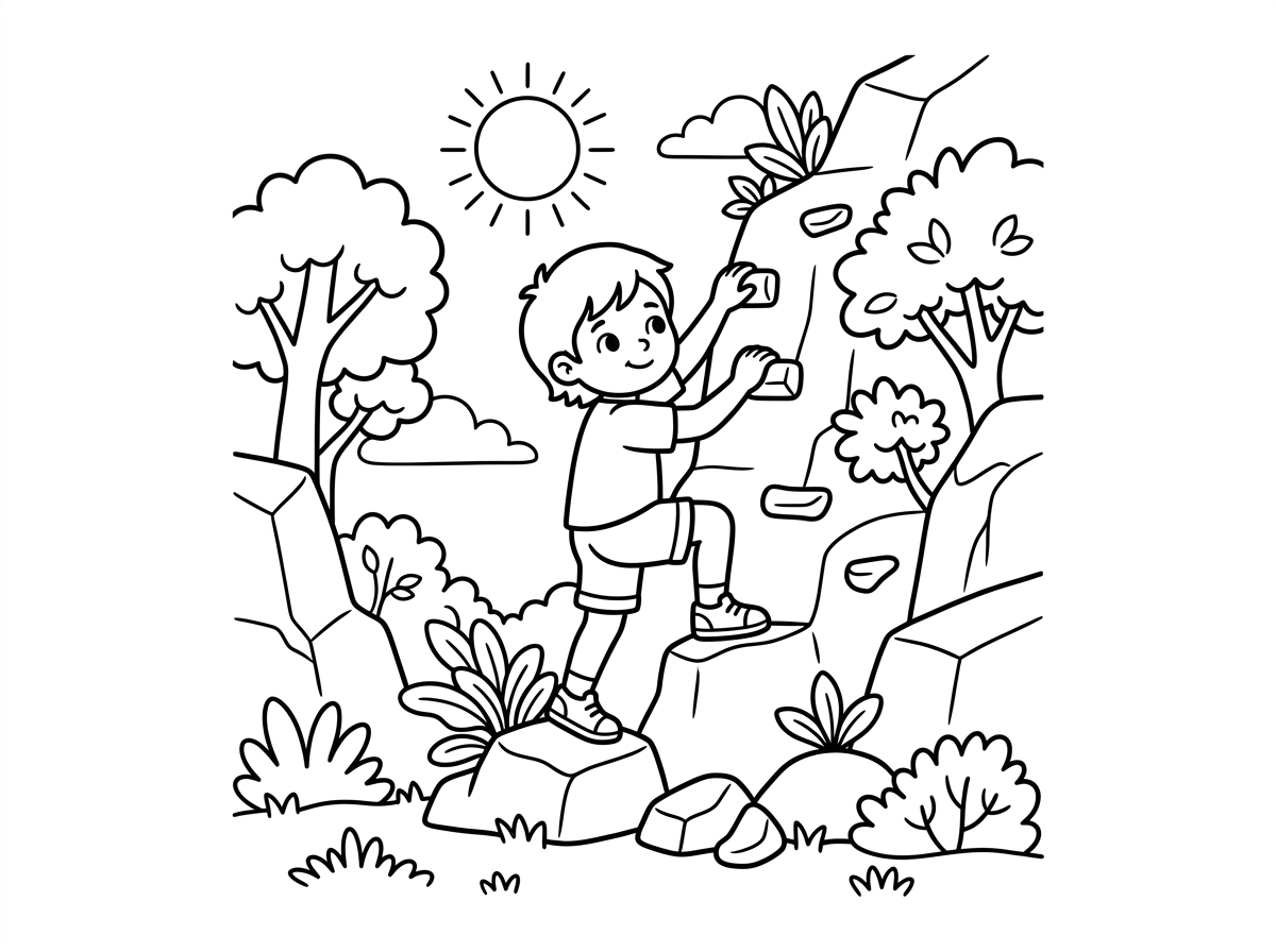 צור תמונה של ילד מטפס