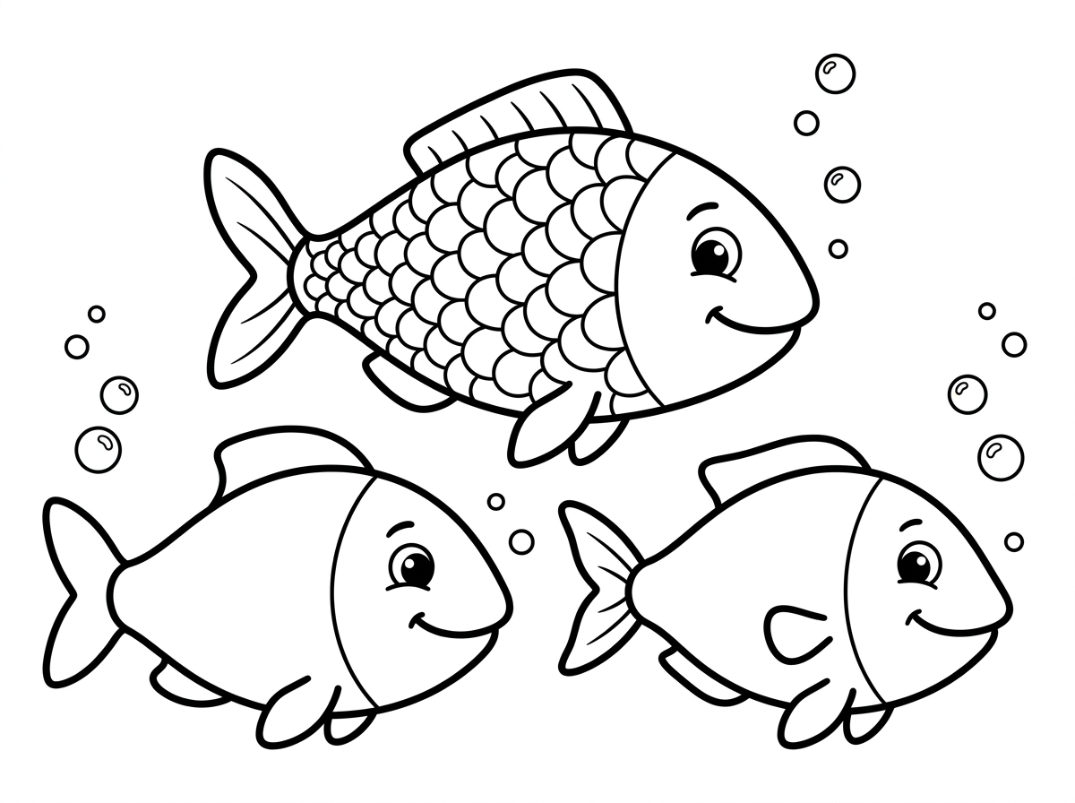 תעשה לי דף צביעה של סימני כשרות בדגים