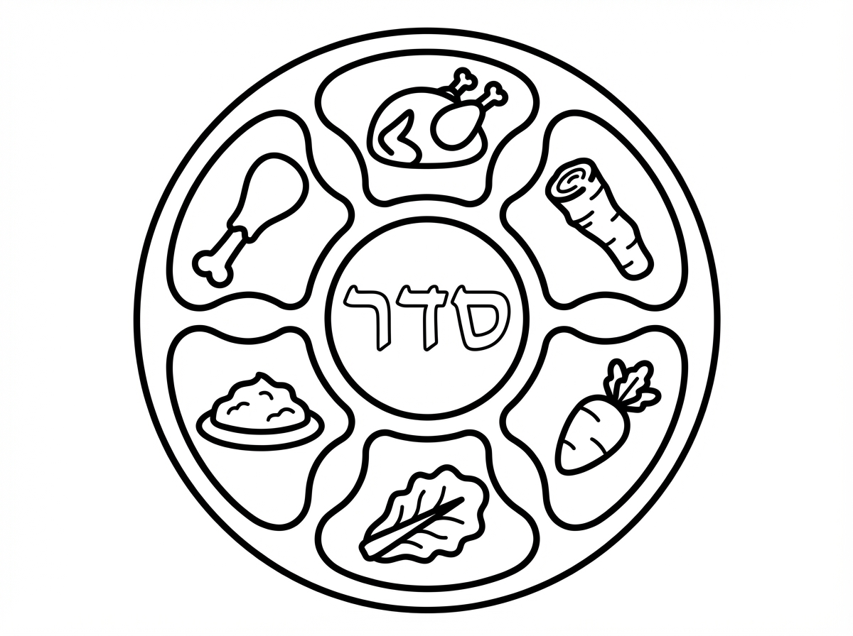 קערת ליל הסדר מנהג חבד