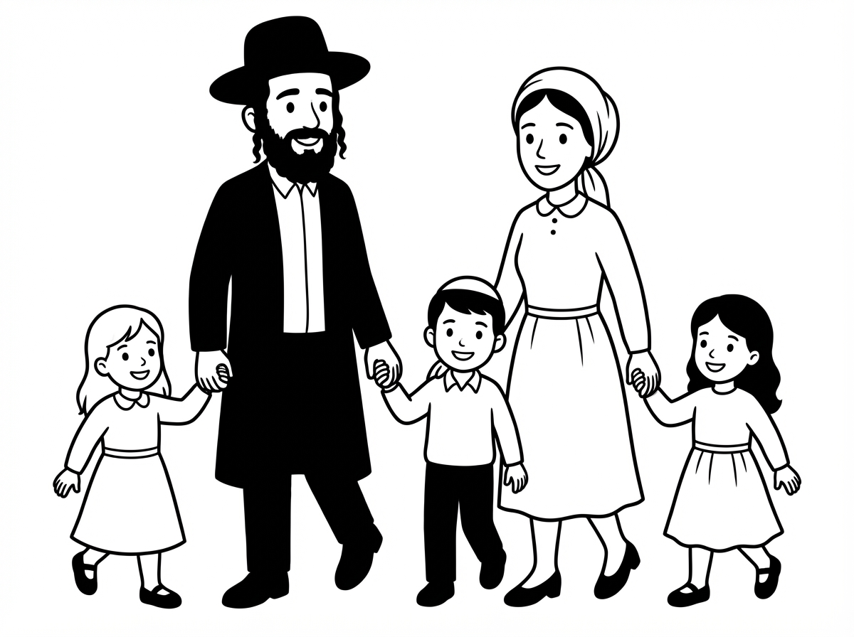 משפחה חרדית שמחה