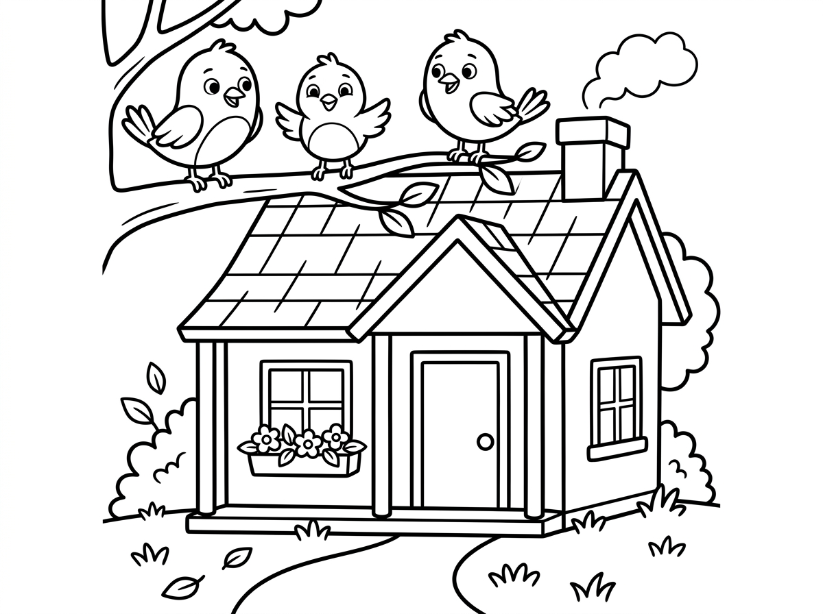 בית עם שלושה ציפורים