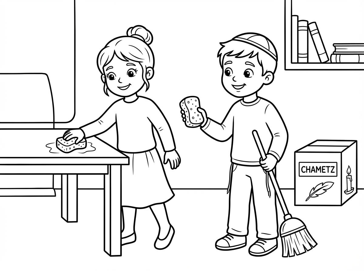 היי תוכל בבקשה לצלם שתי ילדים קטנים תאומים בני שש או שבע ויש לה בת שיער בלונדיני יחסית קצר אסוף והבן הוא מחזיק ספוג ומנקה וגם היא ויש להם חולצה וחצאית שרוולים ארוכים בטח צוואר סגור ולבן יש חולצה בטח צוואר סגור שרוולים ארוכים ומכנסיים ויש לו שתי נעליים ולילד יש כיפה ומנקים לפסח