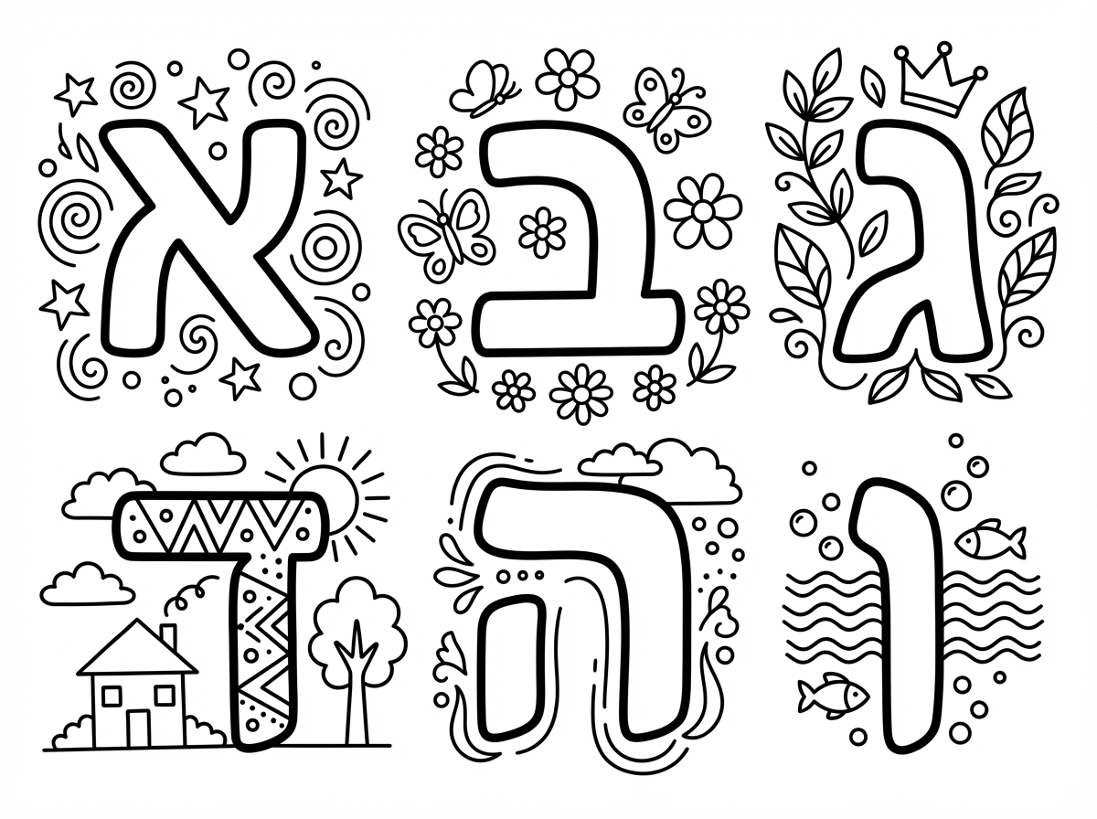 התכוונתי האותיות בעברית