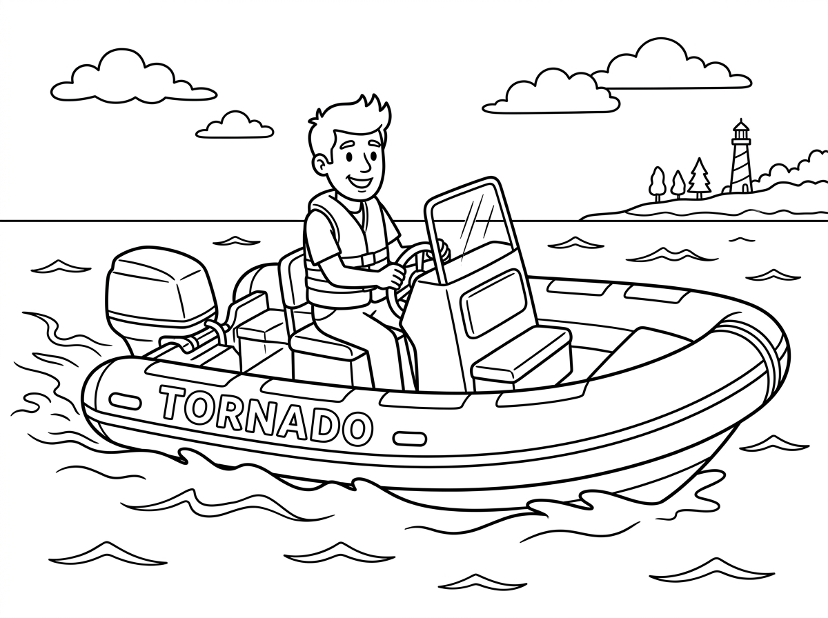 אבא נואג על סירת טורנדו