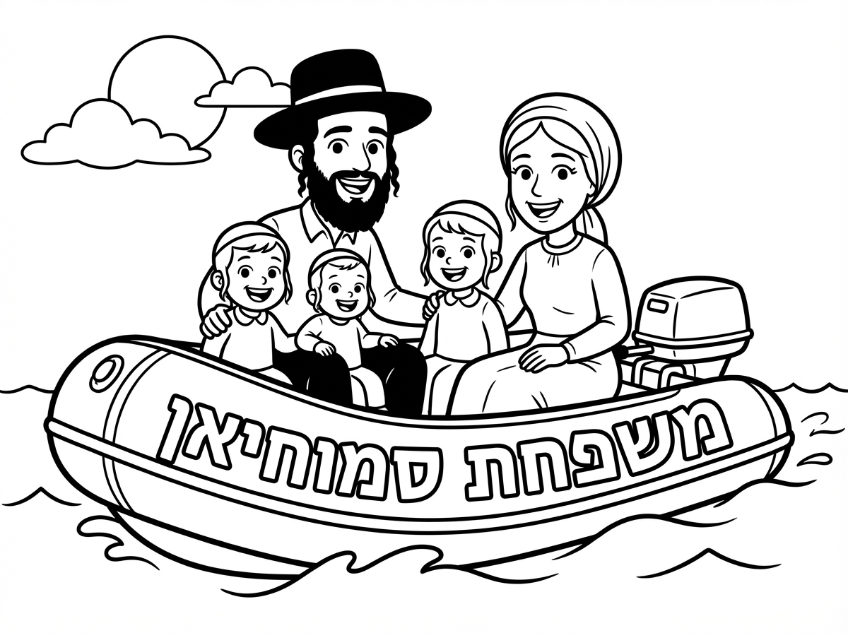 רגע, רגע, הייתה אי הבנה. אבא ואמא חרדים. על סירת טורנדו עם שלוש ילדים וכתוב משפחת סמוחיאן בכף. תודה רבה.