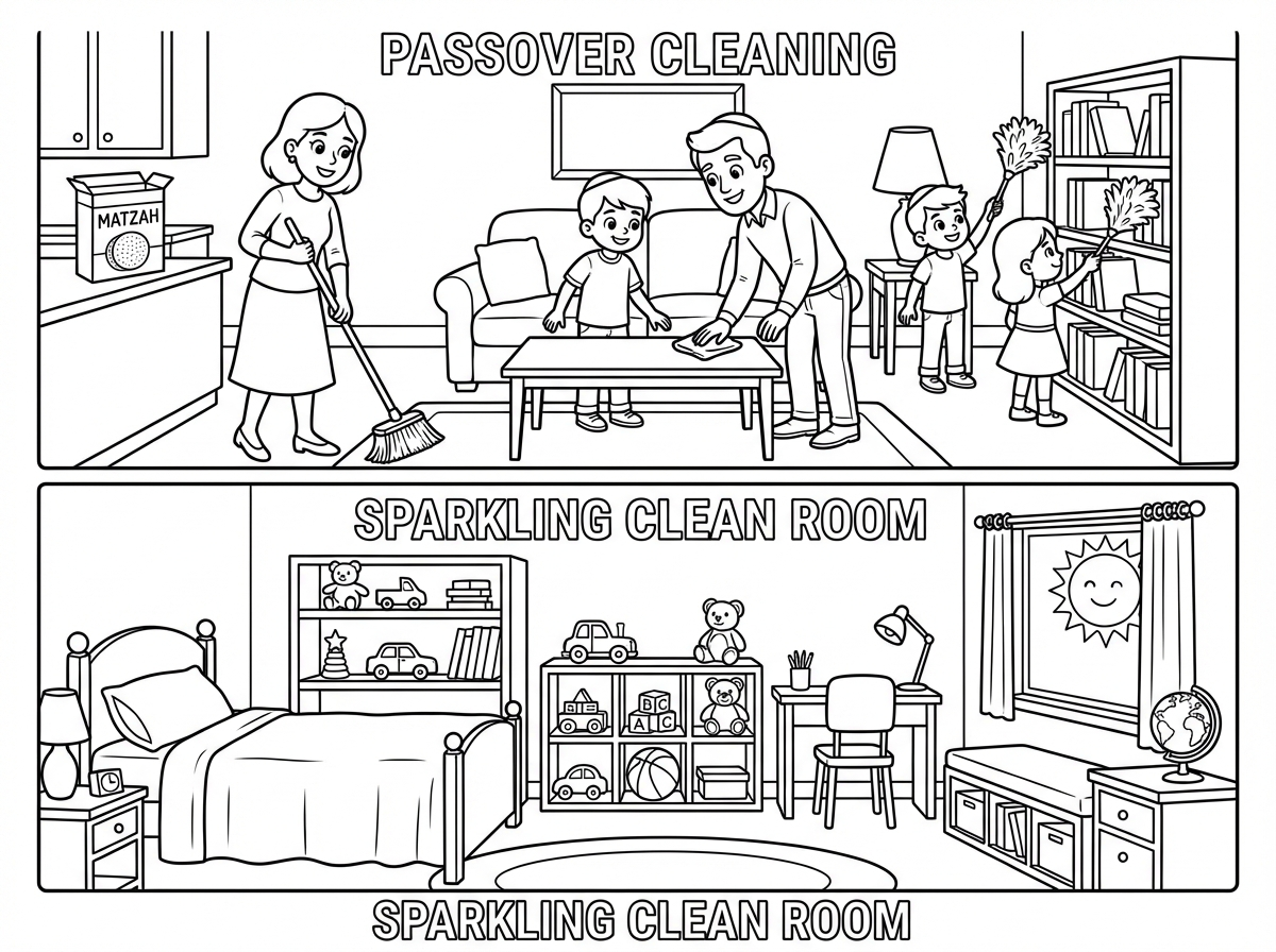 מנקים את הבית לפסח ואז החדר שלי נקי לפסח