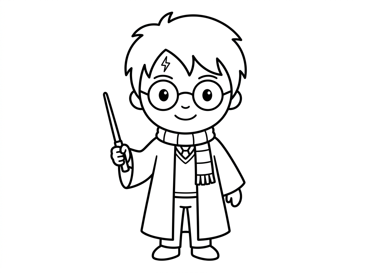 תיצור לי דף צביעה של הארי פוטר