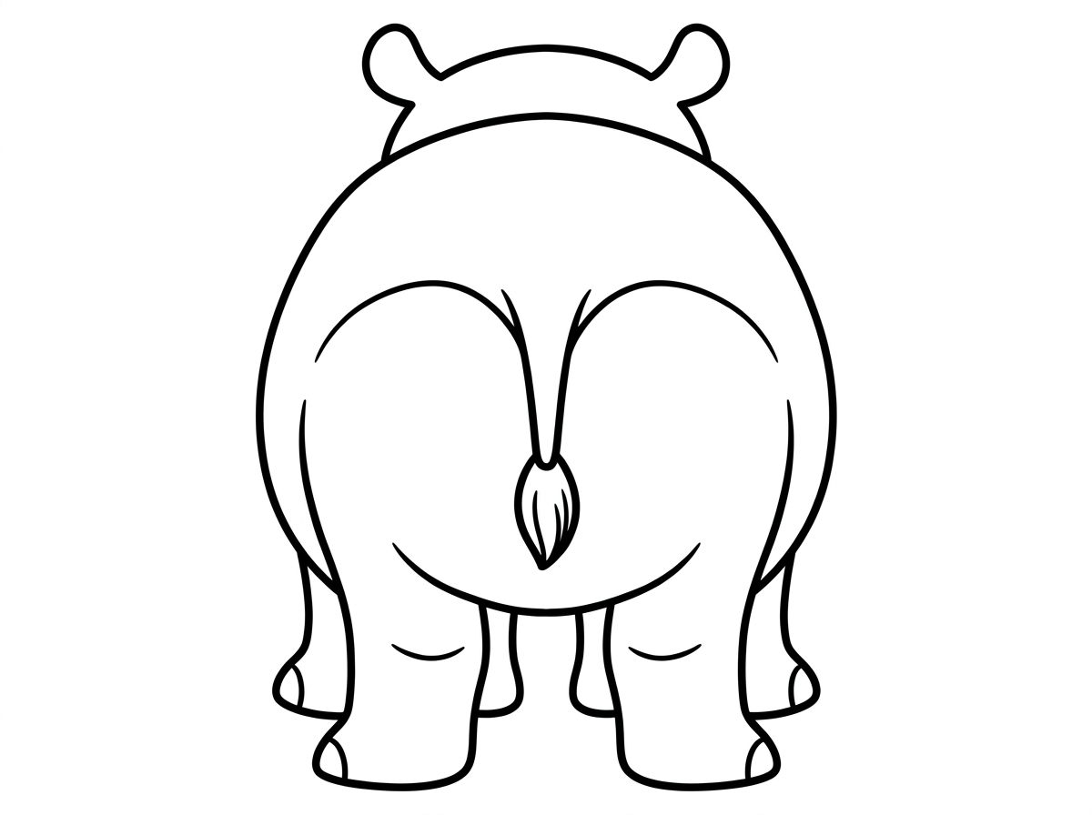 אחוריים של היפופוטם