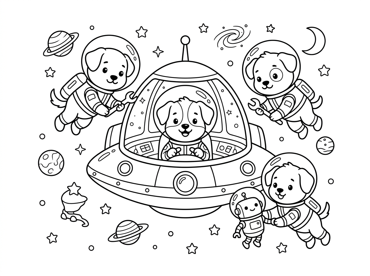 דף צביעה של יחידת החילוץ בחלל