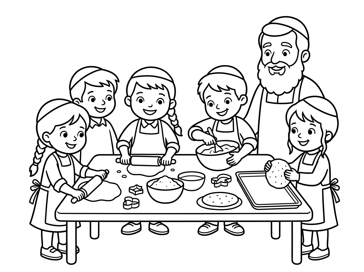 תודה רבה!

תיצור לי בבקשה דף צביעה לילדי גן חבד על אפיית מצות