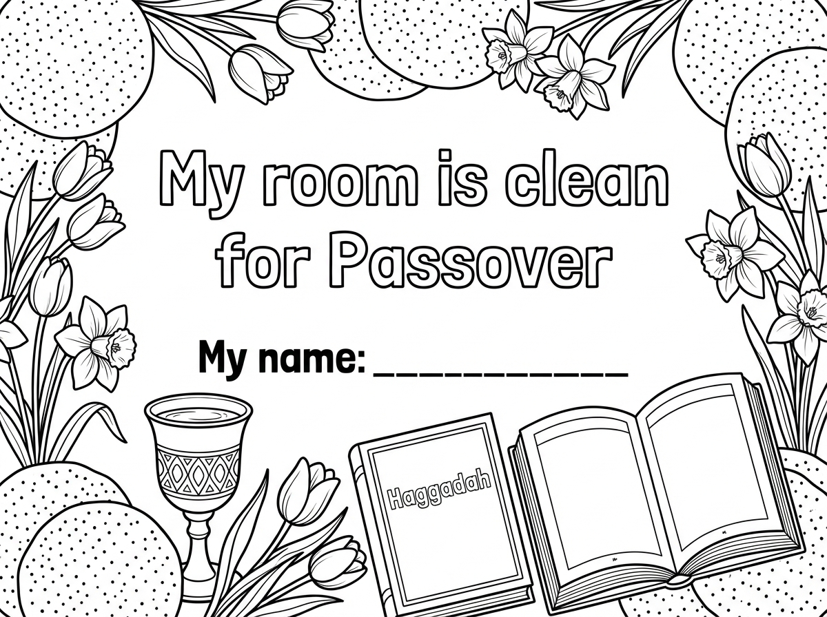 תעשה שהמצות יהיו עגולות ולא מרובעות. תוריד את הכיתוב בעברית שבתוך ההגדה הפתוחה.