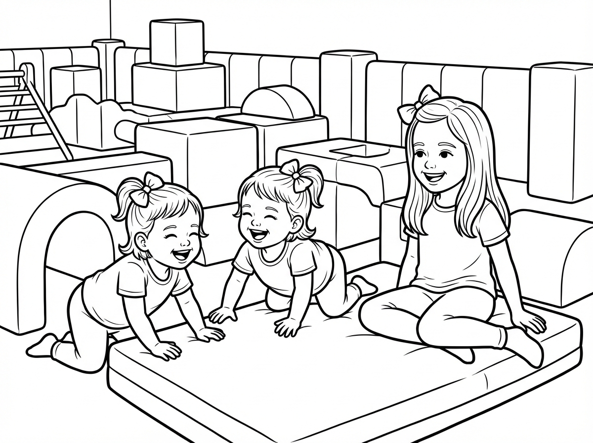 אני רוצה תאומות קטנות משחקות בגימבורי ויש להם סרט יפה על השיעור ויושבת לידהם אחותם הגדולה שיש להם את אותם בגדים וגם לה יש סרט על השיעור הארוך והם שמחות ומאושרות