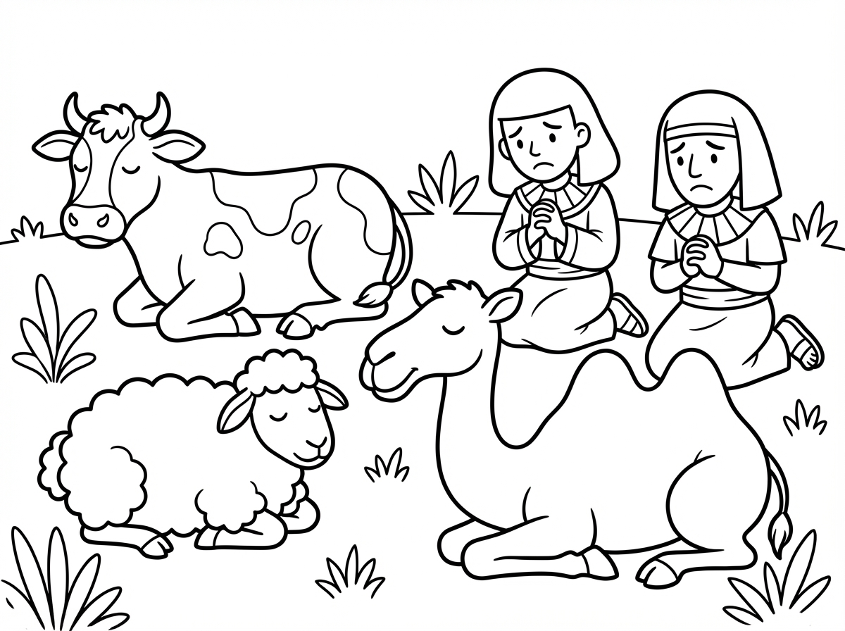 מצוין בסגנון זה בדיוק צור לי את מכת דבר שבה מתו הבהמות בשדה ואת המצרים המתאבלים עליהם