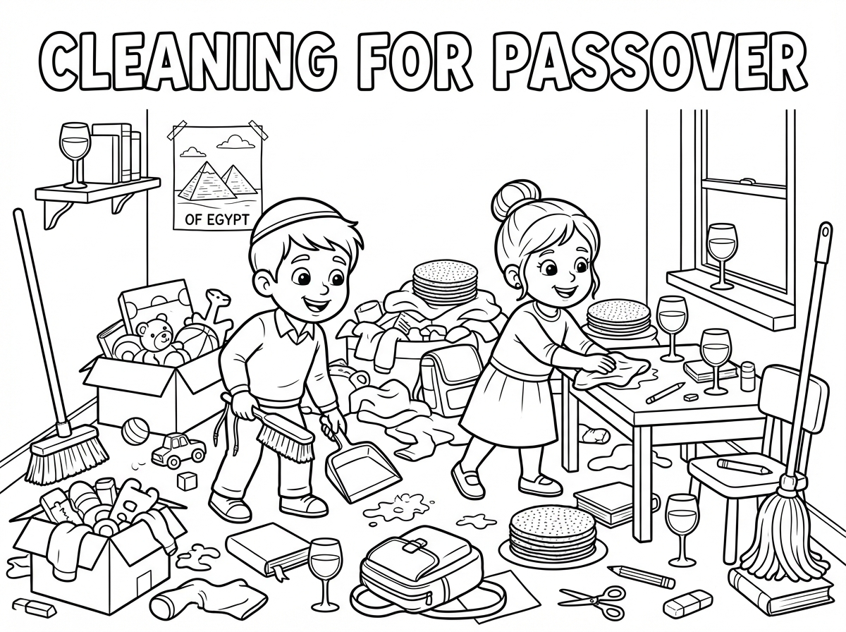 תעשה עוד כוס שתהיה מלאה ביין כדי שיהיו 4.
תוסיף כותרת: cleaning for passover
תעשה שהשיער של הילדה יהיה אסוף ולא פזור